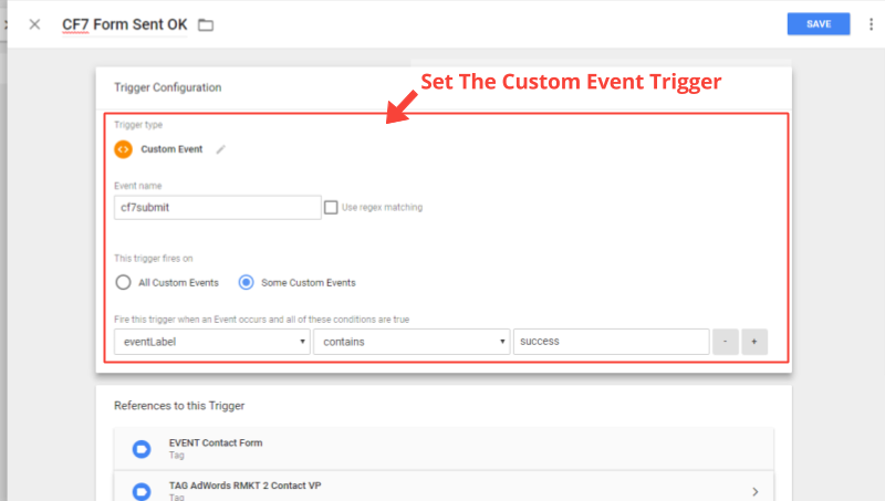 Add GTM Trigger For Contact Form 7 Success